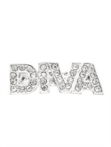 ''Diva'' Swarovski Hair Clip / Dog Barrette (Clear Crystals) - Is your girl a Diva, then let everyone know so that she can get the respect she deserves. Our Swarovski ''Diva'' Dog hair clip will tell the whole world to move out of the way and let her pass. She is a Diva after all!