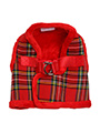 Luxury Fur Lined Red Tartan Harness