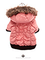 Luxury Pink Quilted Ski Parka