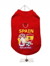 ''World Cup 2022: Spain'' Harness-Lined Dog T-Shirt
