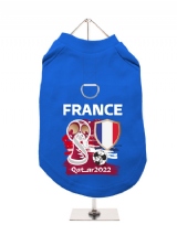 ''World Cup 2022: France'' Harness-Lined Dog T-Shirt